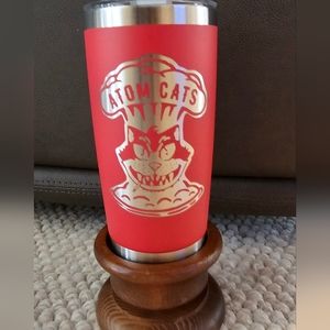Red Fallout Atom Cats tumbler